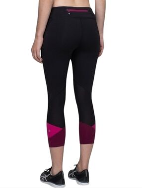Lululemon Pace Rival Crop Legging Run Yoga Women 8 Active Hiking Black Purple